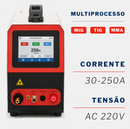 PROMOÇÃO Máquina de Solda e Corte a Laser Portátil Multiprocesso 250A BIVOLT